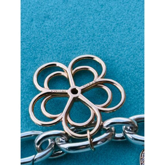 Tiffany & Co. Open Flower Diamond 18k Rose Gold Pendant - Picture 2 of 4